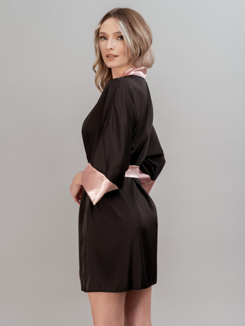 HALAT NEGRU ROZ CHER