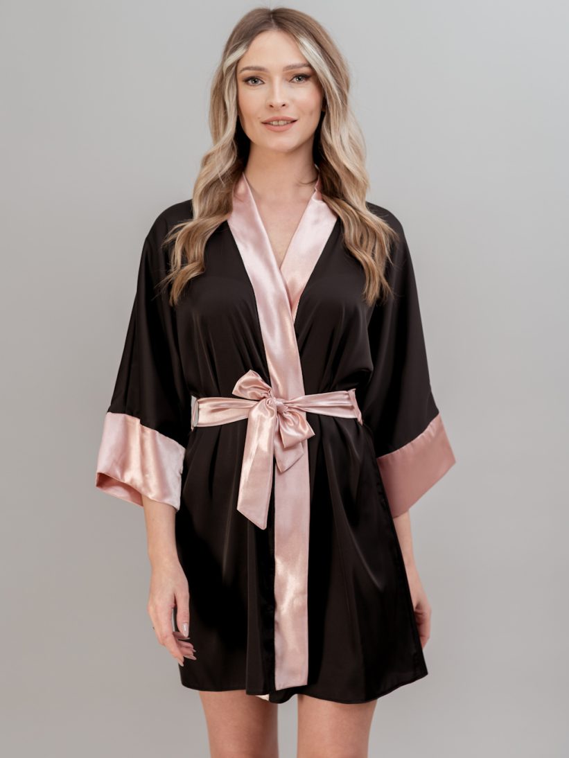 HALAT NEGRU ROZ CHER