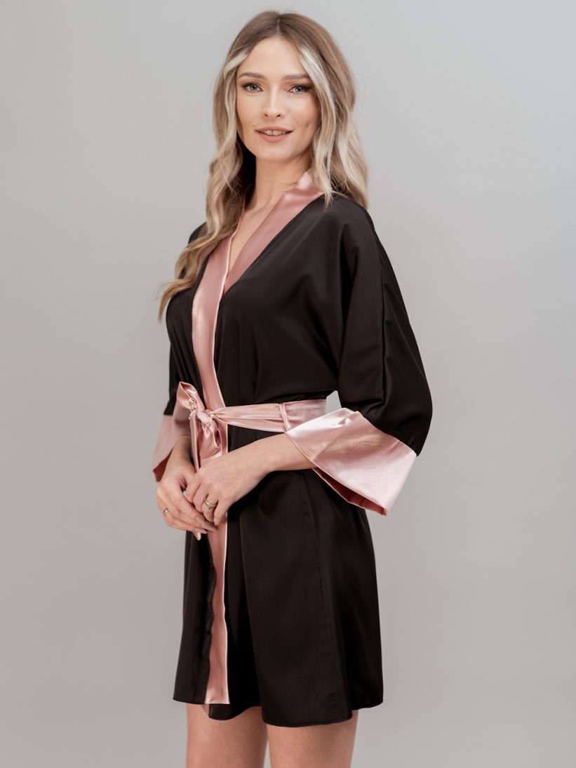 HALAT NEGRU ROZ CHER