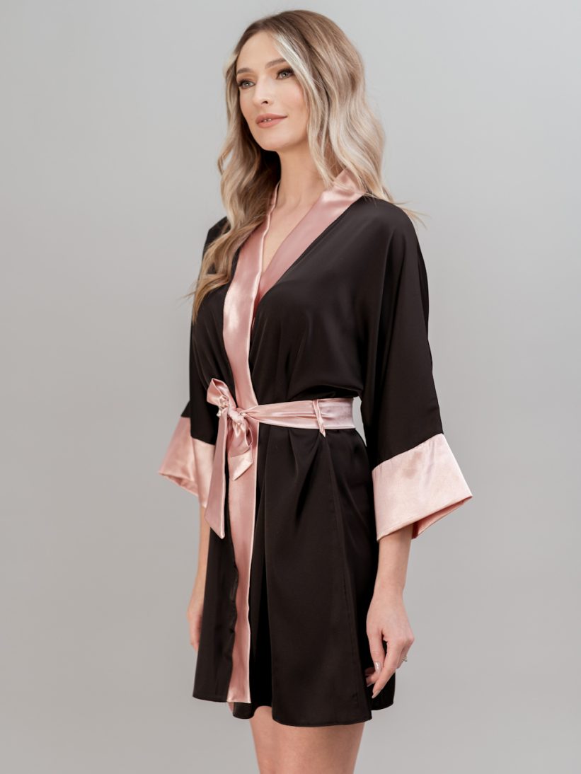 HALAT NEGRU ROZ CHER