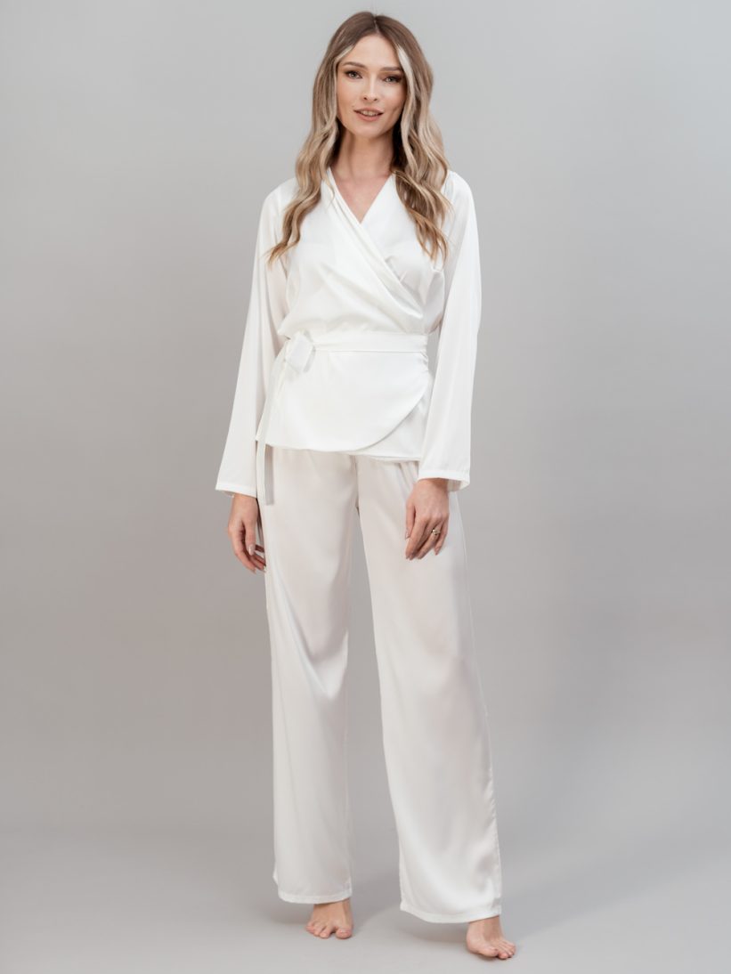 PIJAMA ALBA SATIN MIREASA ELLA