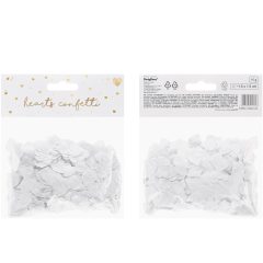 CONFETTI INIMIOARE ALBE