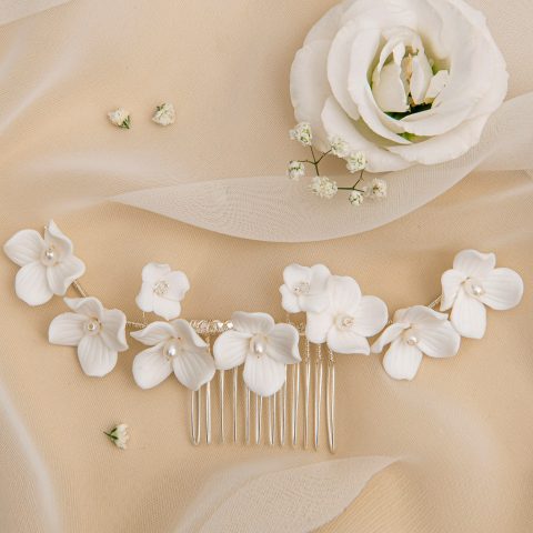 Accesoriu Păr Mireasă Velvet Camellia HC ()