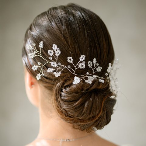 Accesoriu Păr Romantic Silver Flower HBS