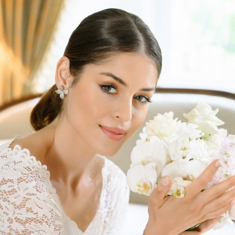 Cercei Mireasă Radiant Petals ER