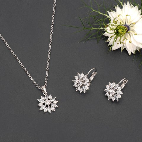 Set Bijuterii Mireasă Cristallo di Neve NS