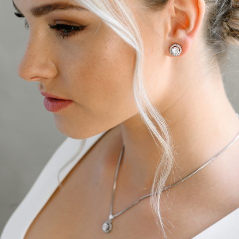 Set Bijuterii Mireasă Gocce di Magia Silver JSS