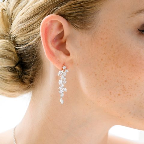 Set Bijuterii Mireasă Luce di Luna Silver NSRG