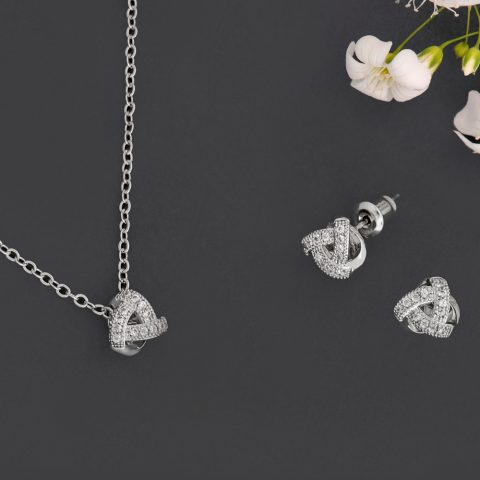 Set Bijuterii Mireasă Regina di Cuori Silver NSS