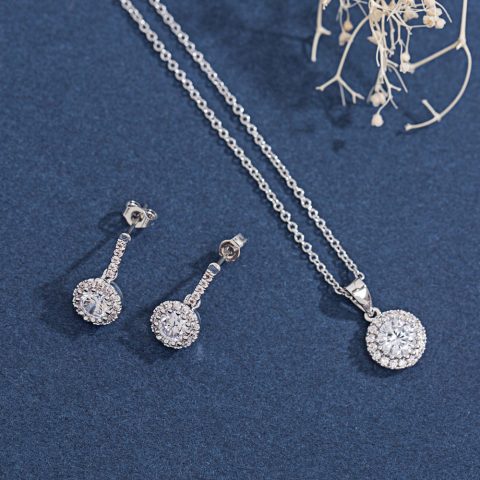 Set Bijuterii Mireasă Trame di Amore Silver DZS