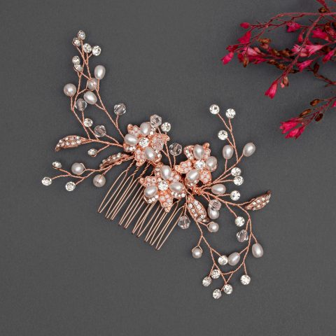 Accesoriu Păr Mireasă Belle de Jour Rose Gold HCRG