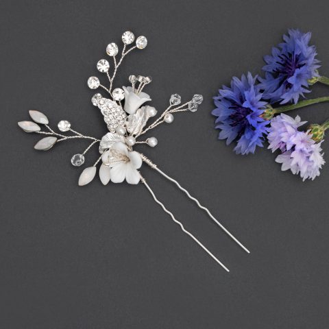 Accesoriu Păr Mireasă White Velvet HP