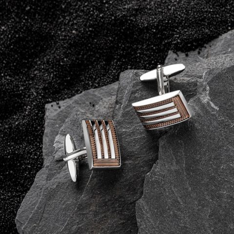 Butoni Cămașă Supreme Elegance Coffee GWP