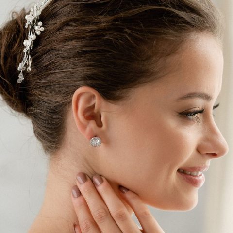 Cercei Mireasă Bacio del Mattino Silver ER