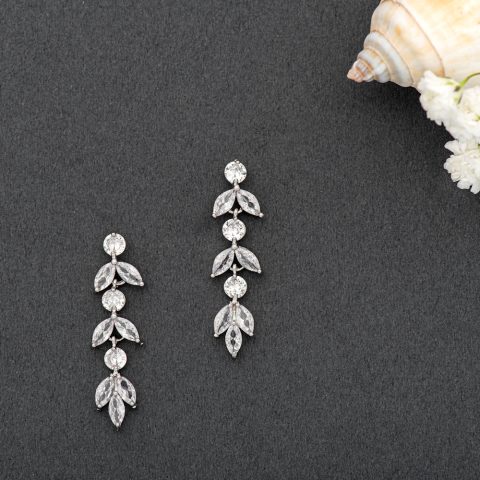 Cercei Mireasă Diamante Celeste ER