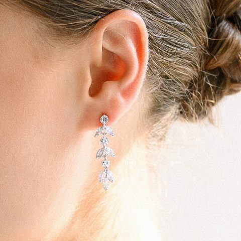 Cercei Mireasă Diamante Celeste ER