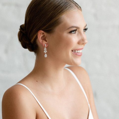 Cercei Mireasă Favole della Notte Rose Gold ERRG