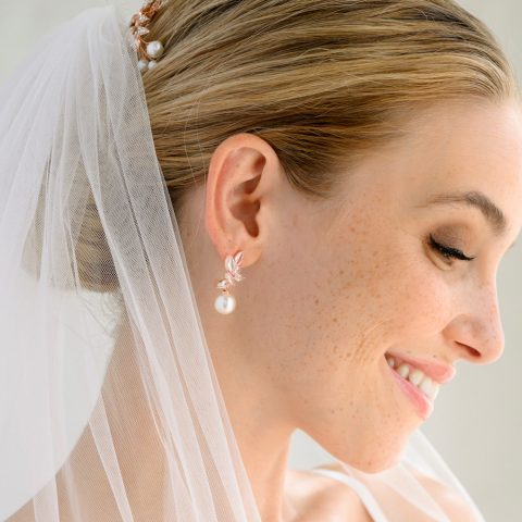 Cercei Mireasă Perla Nascosta Rose Gold ERRG Cercei Mireasă Perla Nascosta Rose Gold ERRG