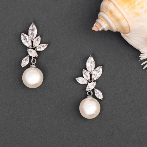 Cercei Mireasă Perla Nascosta Silver ERS