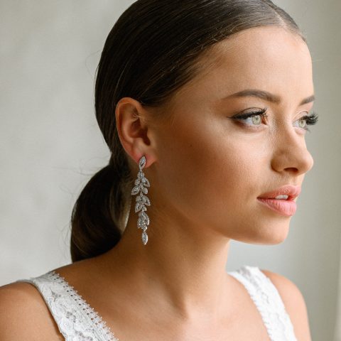 Cercei Mireasă Sinfonia di Cristalli Silver ERS Cercei Mireasă Sinfonia di Cristalli Silver ERS