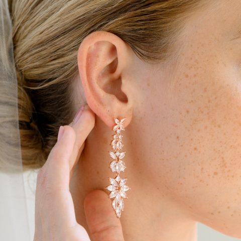 Cercei Mireasă Volo d’Angelo Rose Gold ERRG