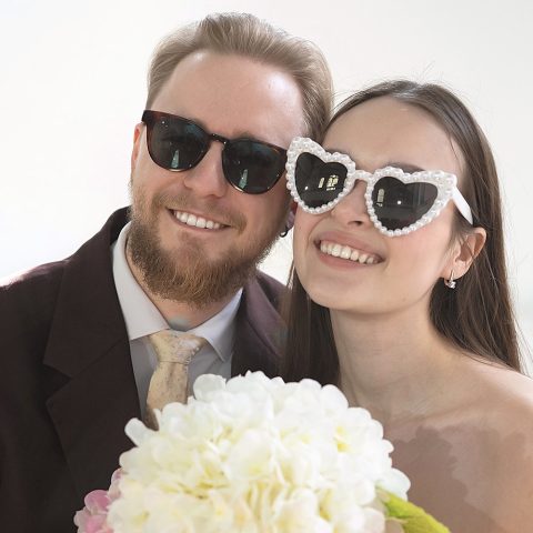 OCHELARI INIMIOARE ALBI CU PERLE