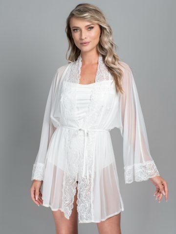 HALAT MIREASA TULLE SI DANTELA DARIA ()