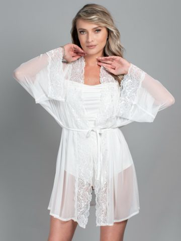 HALAT MIREASA TULLE SI DANTELA DARIA ()