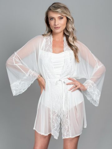 HALAT MIREASA TULLE SI DANTELA DARIA ()