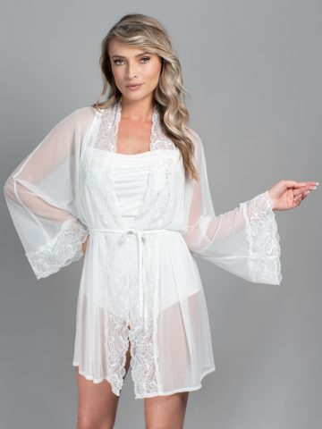 HALAT MIREASA TULLE SI DANTELA DARIA ()