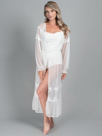 HALAT MIREASA TULLE SI DANTELA ELISE ()