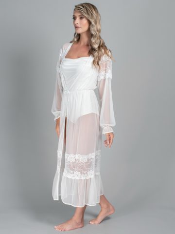 HALAT MIREASA TULLE SI DANTELA ELISE ()