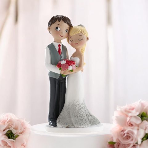 Figurină Tort Nuntă "Îmbrățișarea Tăcută"
