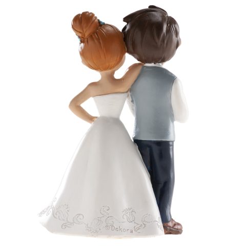 PAREJA BODA CON FLOR CM