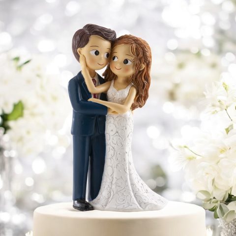 Figurină Tort Nuntă „Privirea Care Spune Tot” Figurină Tort Nuntă "Privirea Care Spune Tot"