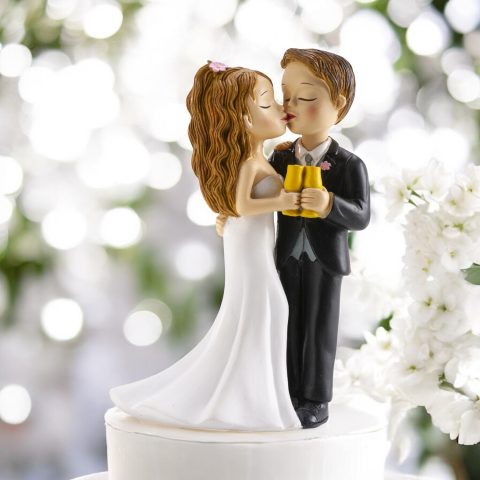 Figurină Tort Nuntă „Sărut cu Sclipire” Figurină Tort Nuntă "Sărut cu Sclipire"