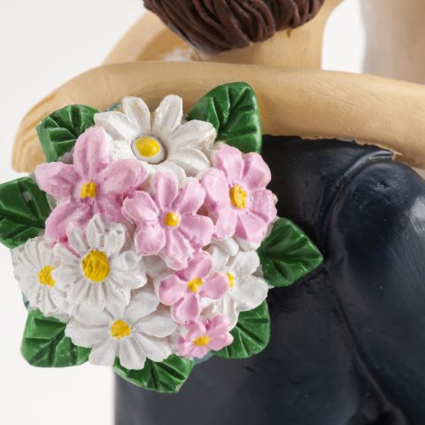 PAREJA DE BODA NOVIA EN BRAZOS CM