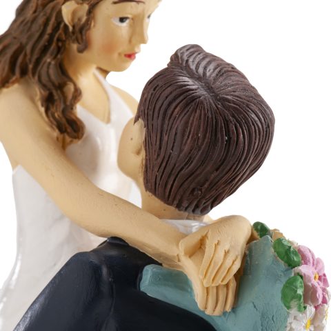 PAREJA DE BODA NOVIA EN BRAZOS CM