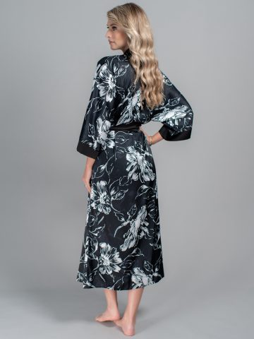 HALAT FLORAL CAMILLA NEGRU ()