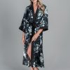 HALAT FLORAL CAMILLA NEGRU ()